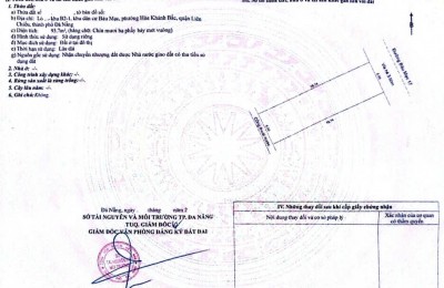 ĐẤT MẶT TIỀN BÀU MẠC 17 – GẦN BIỂN – TRỤC THÔNG NGUYỄN AN NINH